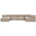 Sofa narozna o ponadczasowym wygladzie z naturalnym charakterem w odcieniu bezu